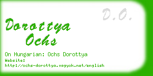 dorottya ochs business card